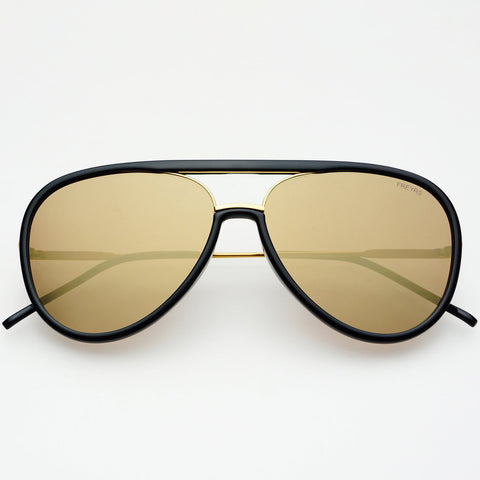 Shay Black/Gold Mirror Sunglasses