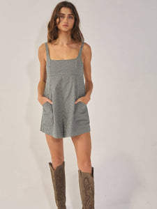 Meg Plaid Romper