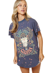 Country Cow Skull Tee