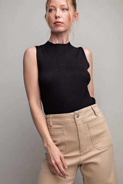Mock Neck Tank Blouse
