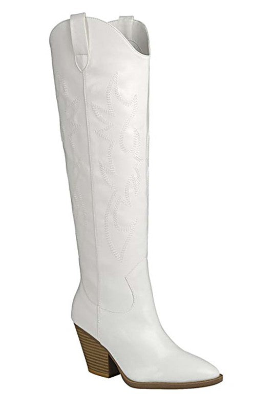 Casual Knee High Western Boots