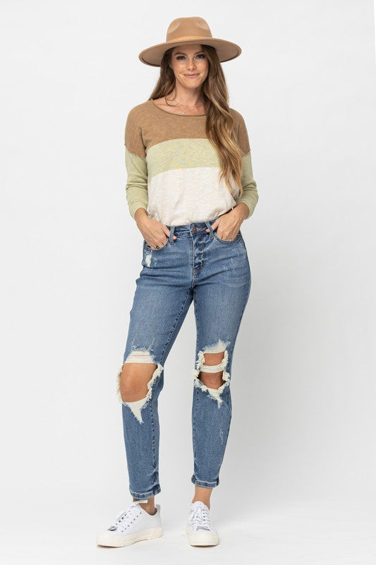 High Waist BF Fit Jeans