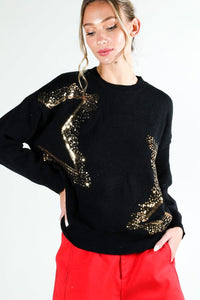 Star Sequin Sweater