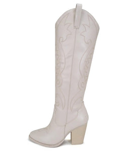 Western Stitch Knee High Boots