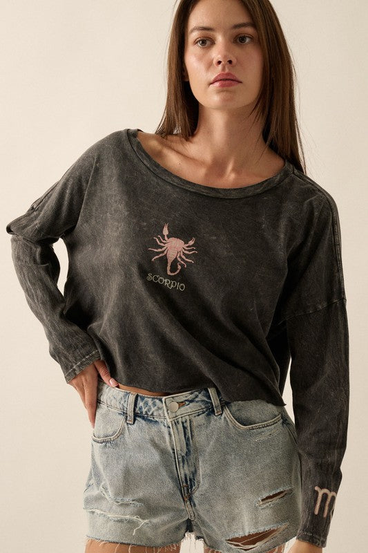 Scorpio Zodiac Cropped Top