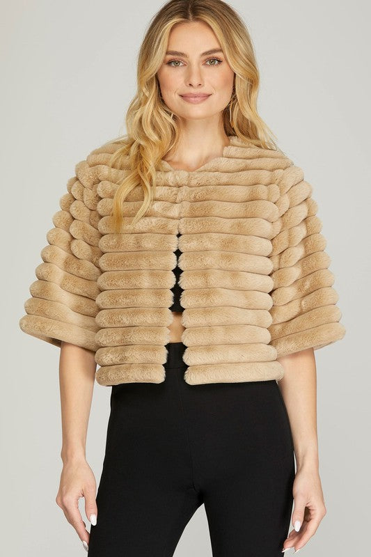 Crop Faux Fur Jacket