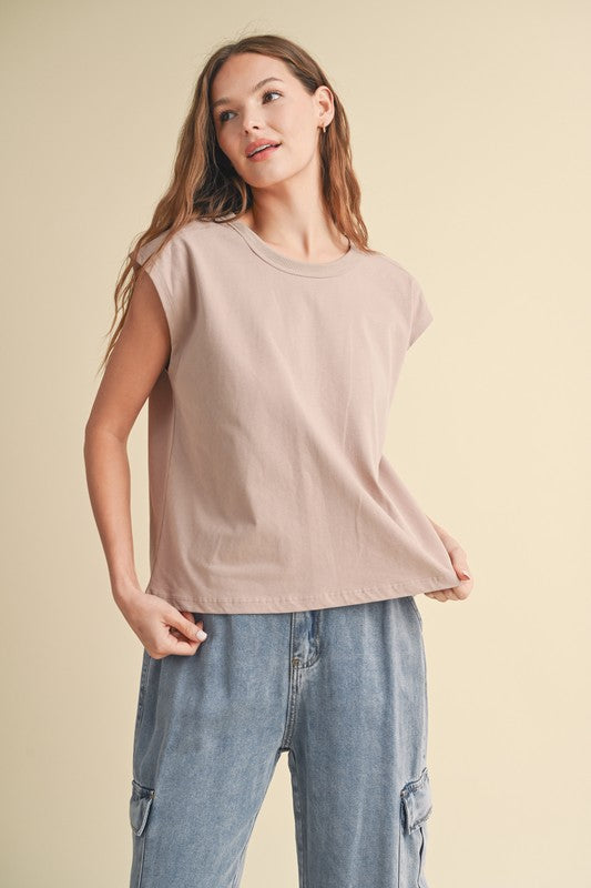 Relaxed Crop Muscle Tee