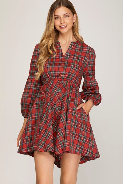 Christmas Plaid Dress