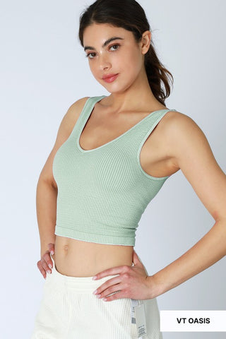 Vintage Reversible Crop Top