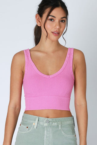 Reversible Herringbone Crop