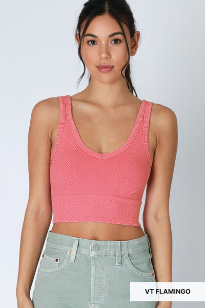 Reversible Herringbone Crop