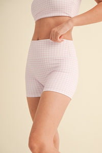 Gingham Mini Shorts