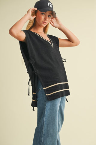 Side Tie Summer Sweater