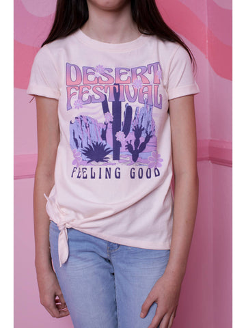 Tween Girl Desert Festival Tee