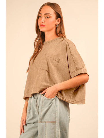 Comfy Cropped Knit Top