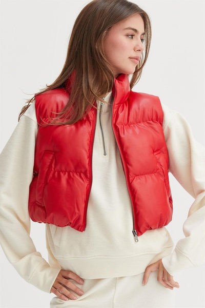 Demi Crop Puff Vest