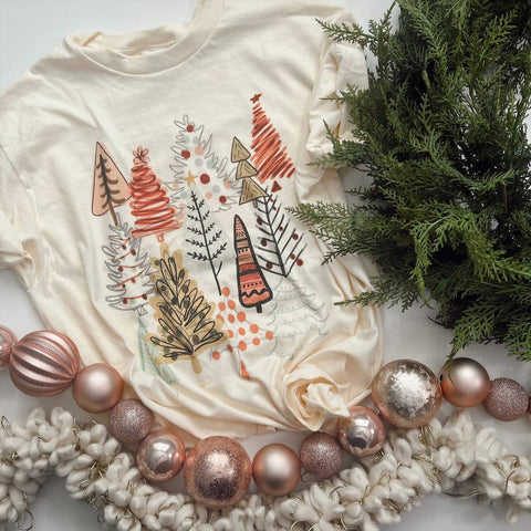 BOHO Christmas Tree Tee