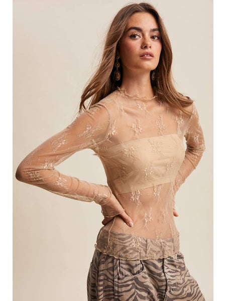 Sheer Lace Top