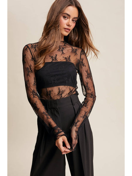 Sheer Lace Top