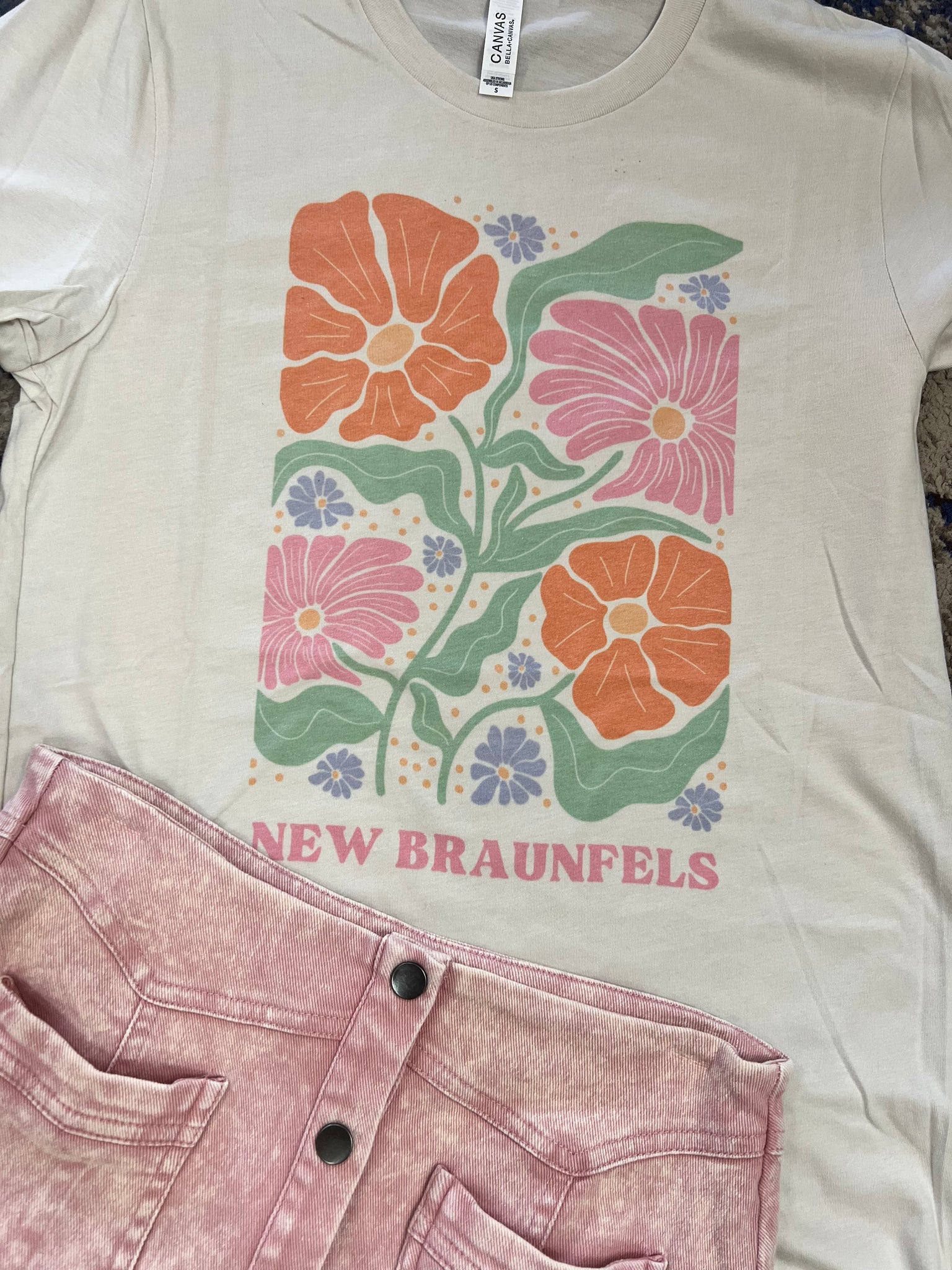 New Braunfels Floral Tee