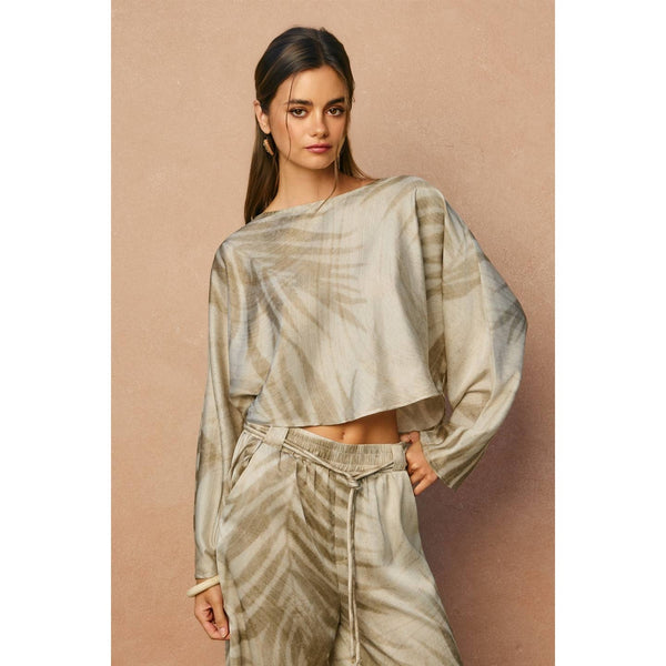 Tropical Leaf Lounge Top