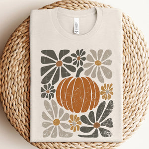 Boho Floral Pumpkin Tee