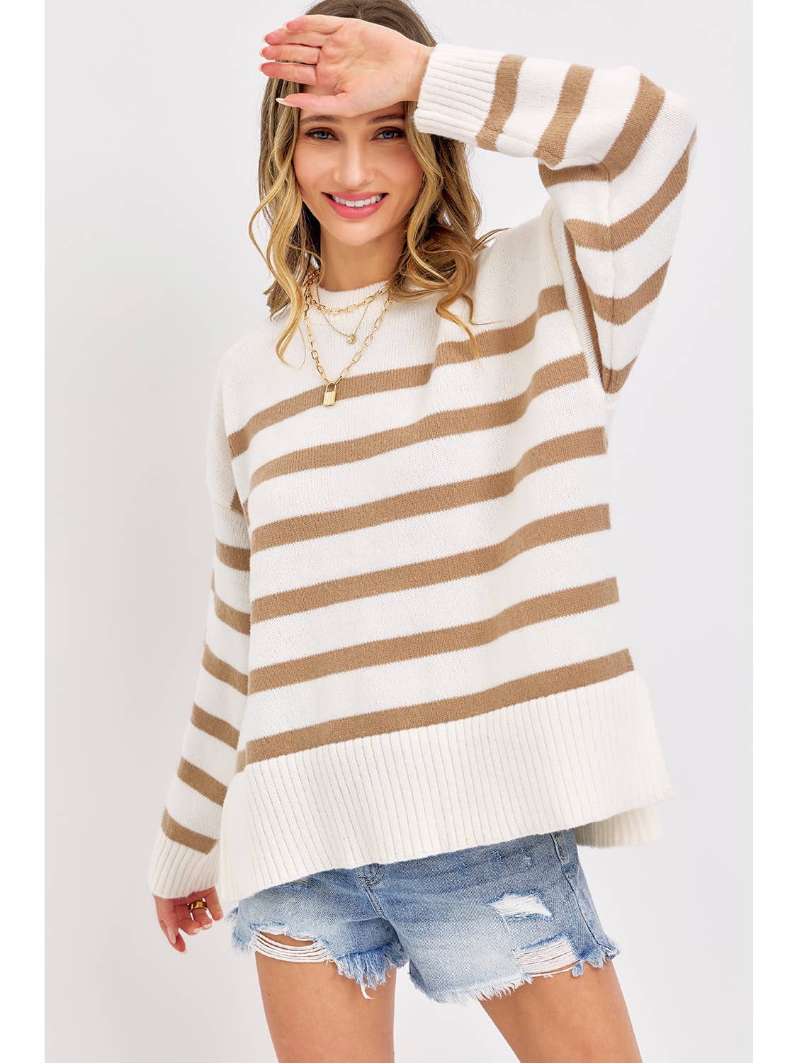 Oversized Striped Sweater