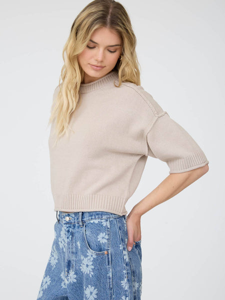 Exposed Seam Pullover Sweater