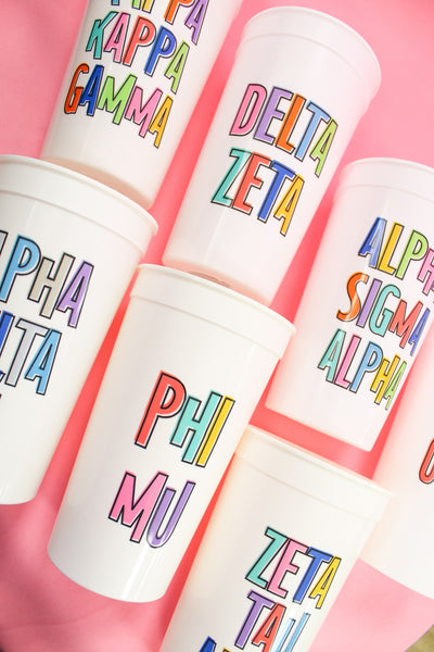 Bring On The Fun Sorority Stadium Cups