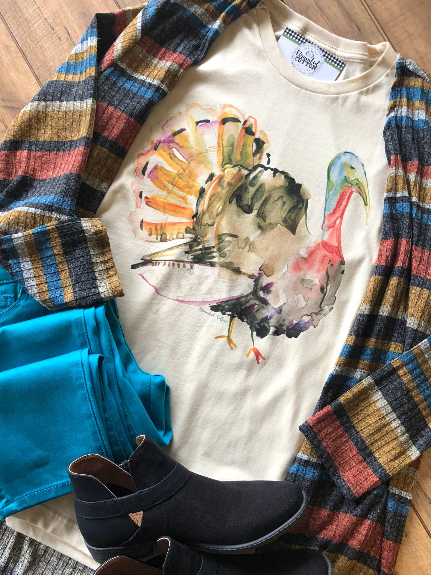 Watercolor Turkey Tee