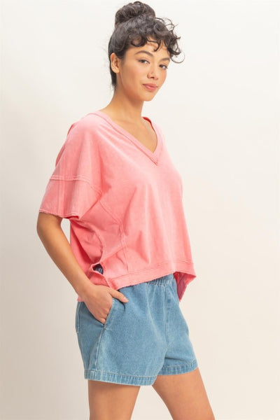 Oversized V-Neck Tee
