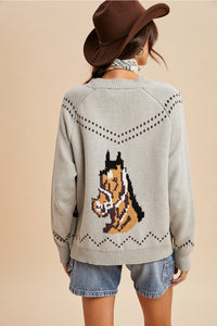 Chunky Horse Knit Cardigan