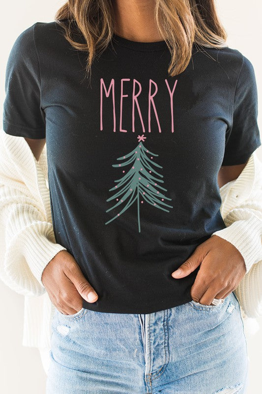 Pastel Merry Christmas Tee