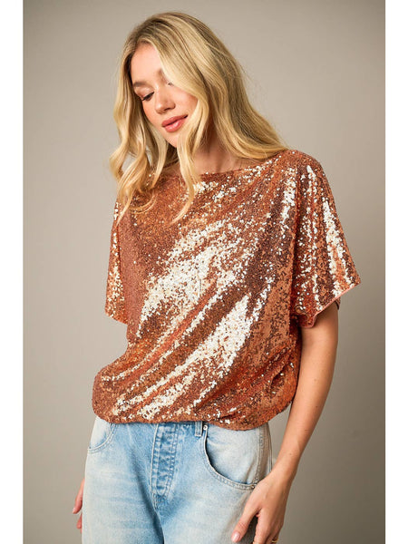 Mel Sequin Top