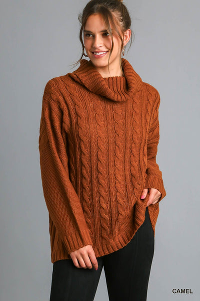 Chenille Cable Pullover Sweater