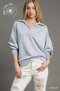 Luxeknit Collared Top