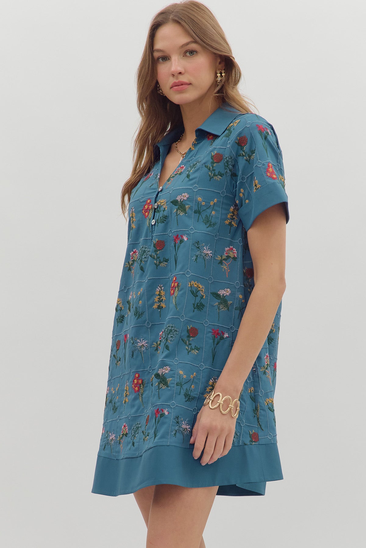 Cam Embroidered Dress