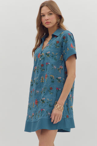Cam Embroidered Dress
