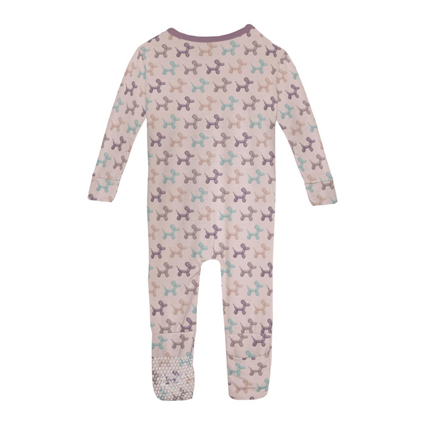 Shrinking Violet Balloon Dogs Zipper Coverall