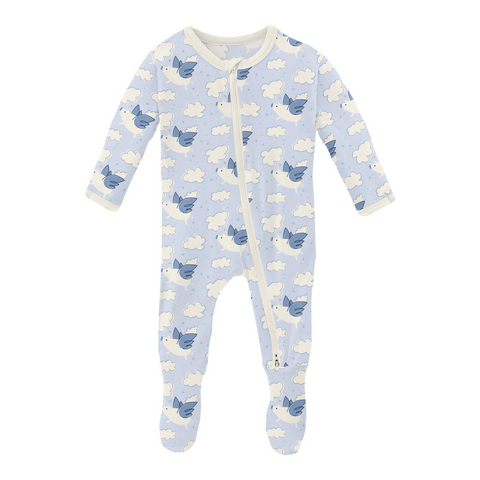 Dew Flying Pigs 2 Way Zip Footie