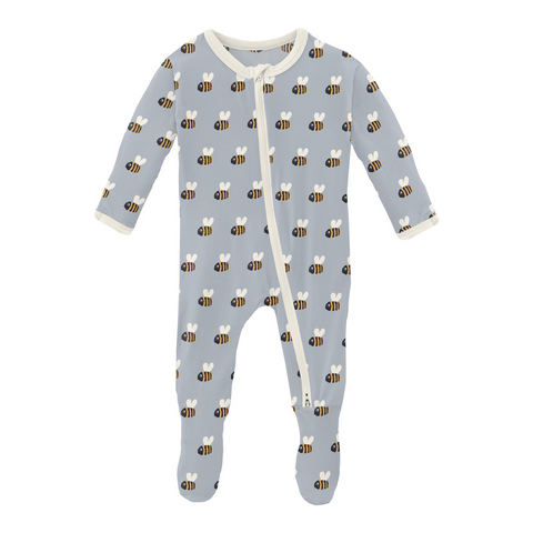 Baby Bumblebee 2 Way Zip Footie