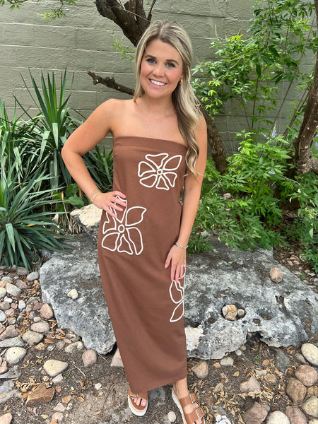 Floral Tube Top Dress