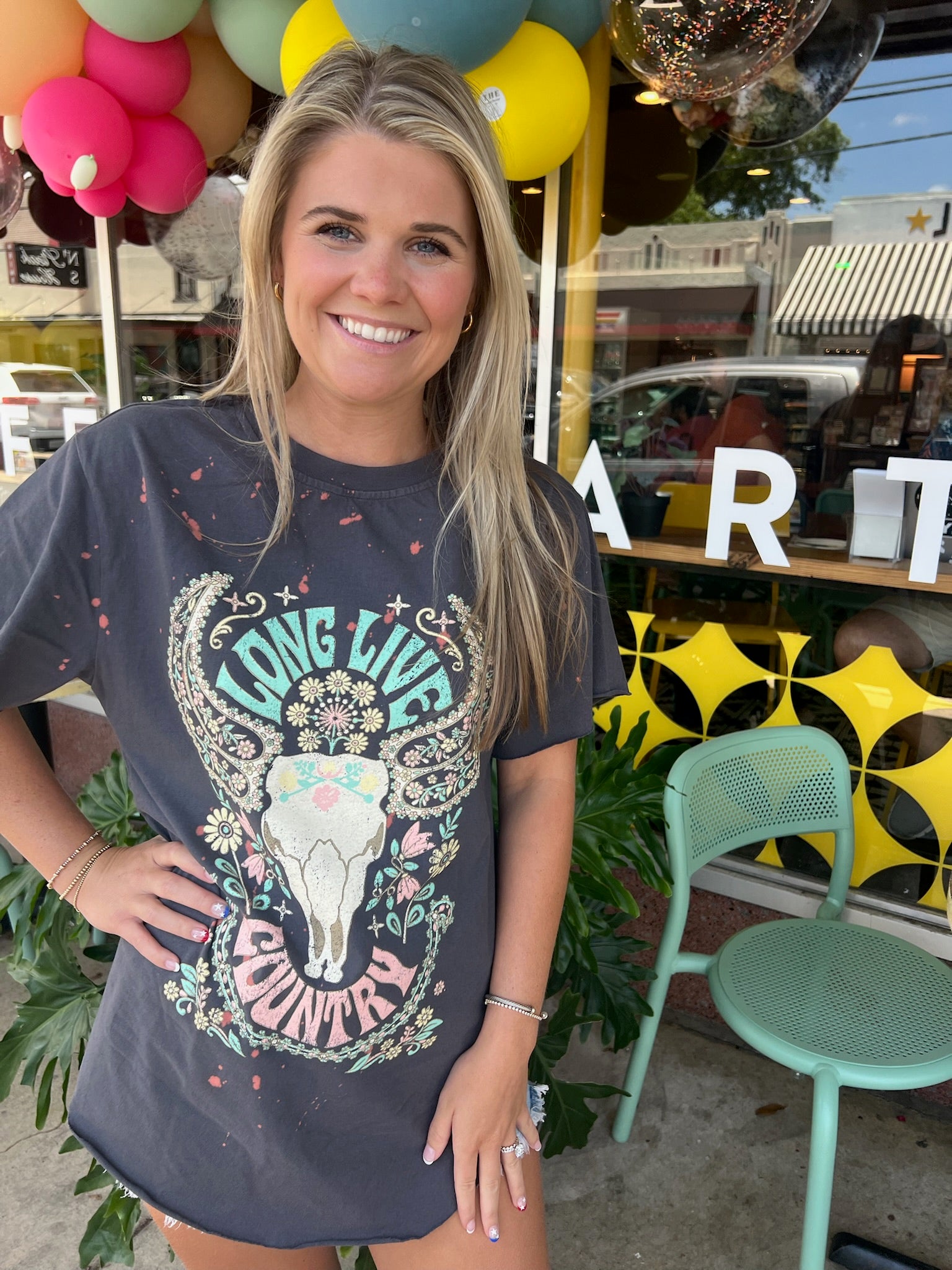 Country Cow Skull Tee