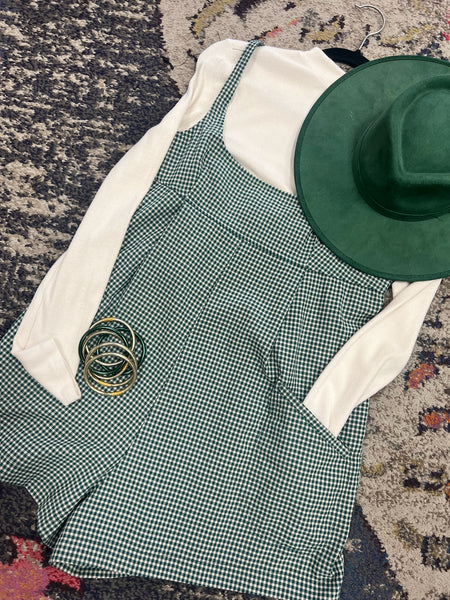 Meg Plaid Romper