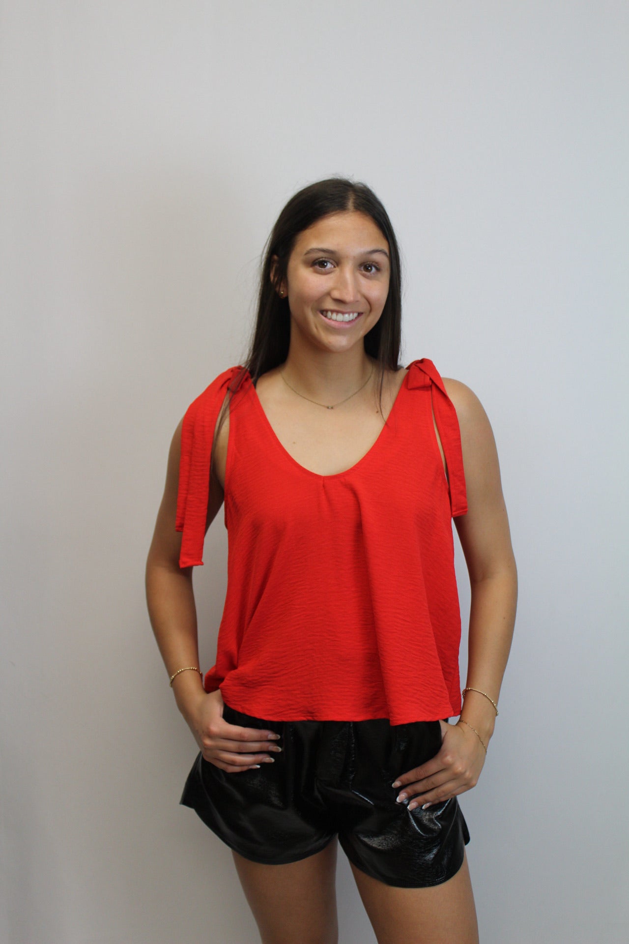 Shoulder Tie Top-sale