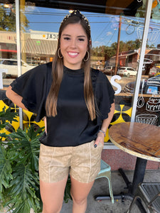 Mindy Ruffle Sleeve Top