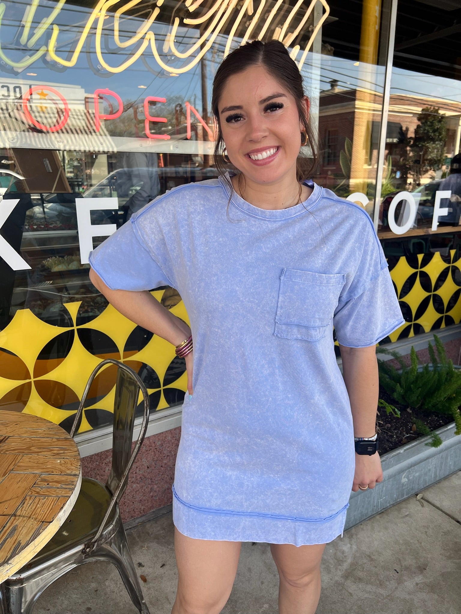 Oversize Shift Mini Dress