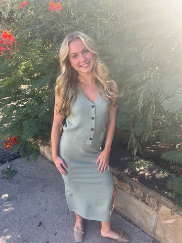 Riley Knit Button Vest