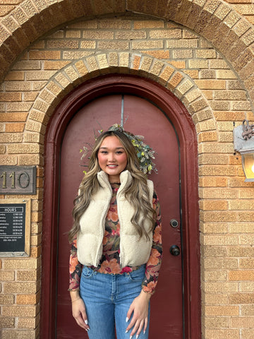 Teddy Fur Puff Vest-SALE
