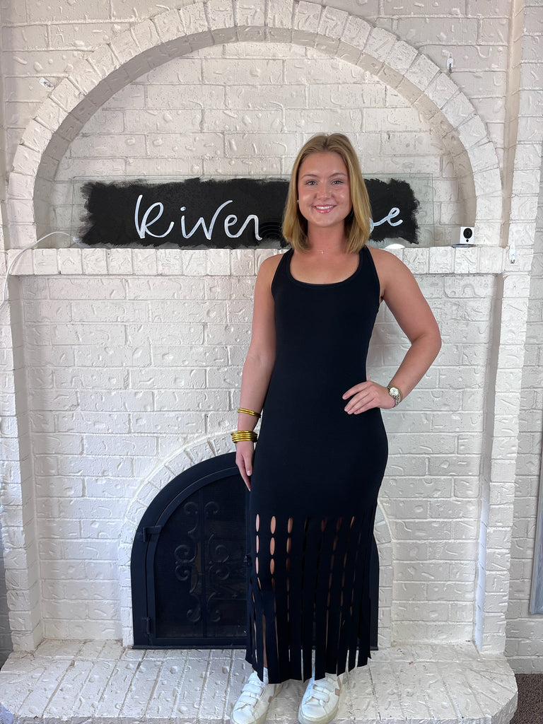 Fitted Fringe Dress River Rose Fitted Fringe Dress River Rose